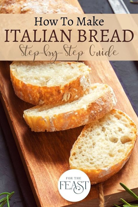 Vienna Bread Recipe, Crusty Italian Bread Recipe, Italian Bread Recipe, Crusty Italian Bread, Rustic Italian Bread, Loaf Bread Recipe, Bread Desserts, Crusty Bread Recipe, Italian Bread Recipes