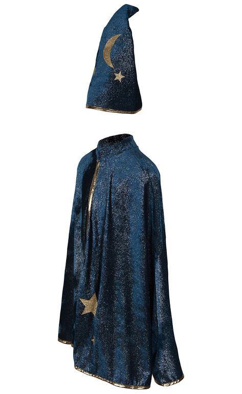 PRICES MAY VARY. Drawstring closure Machine Wash Blue Robes Wizard, Wizard Hat Aesthetic, Wizard Clothing, Sky With Stars And Moon, Moon Wizard, Starry Clothes, Celestial Wizard, Wizard Cape, Wizard Outfit