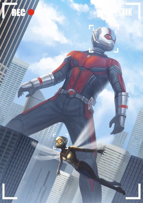 ArtStation - Ant-Man and the Wasp, Xinlei Zhao Ant Man Marvel, Film Marvel, Ant Man And The Wasp, Avengers Art, Univers Marvel, Scott Lang, The Wasp, Marvel Drawings, Paul Rudd