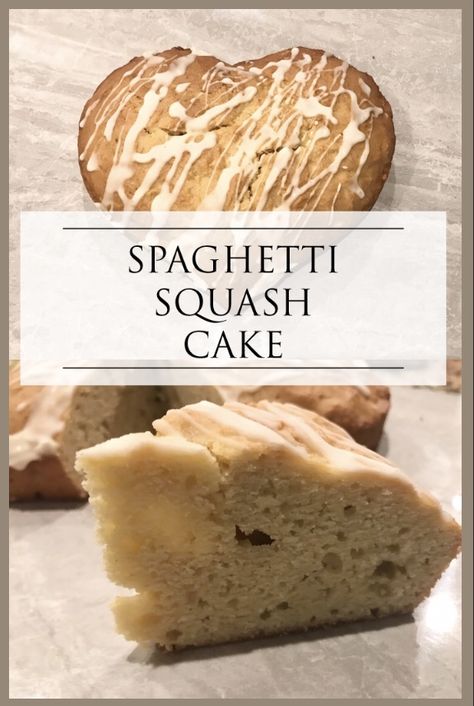 Spaghetti Squash Cake with Sugar Glaze Dessert Spaghetti Squash, Spaghetti Squash Cakes, Squash Cake, Sweet Spaghetti, Squash Cakes, Squash Spaghetti, Leftover Spaghetti, Squash Vegetable, Squash Puree