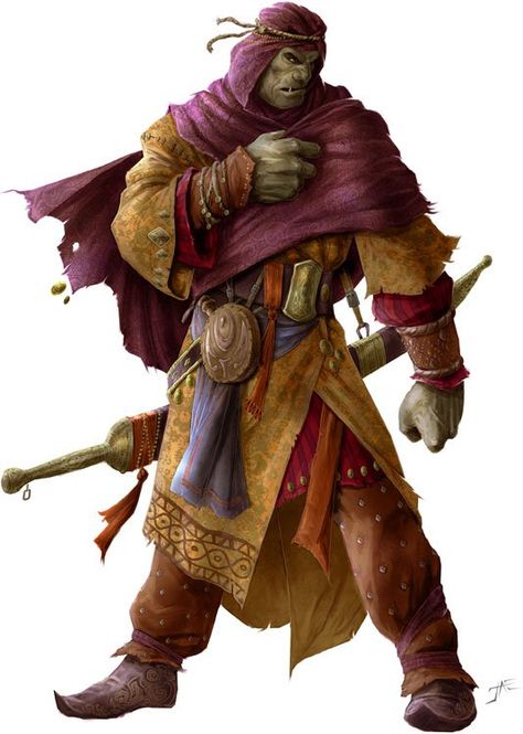 https://thinyourpaints.wordpress.com/starting-characters-and-explaining-sandbox/yurik-freeman-level-4-half-orc-sorcerer/ Desert Orc, Orc Wizard, Desert Merchant, Half Orc, Pathfinder Character, Dnd Races, Heroic Fantasy, Pathfinder Rpg, Fantasy Races