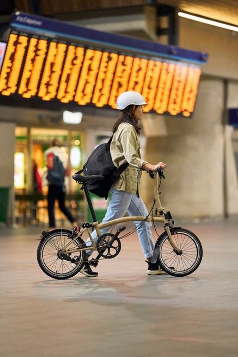 Brompton - The Foldable City Bike | Brompton Bicycle USA Bike Commuter Style, Urban Bike Style, Brompton Bicycle, Foldable Bikes, Commuter Style, Bike Builder, Urban Bike, Folding Bicycle, I Want To Ride My Bicycle