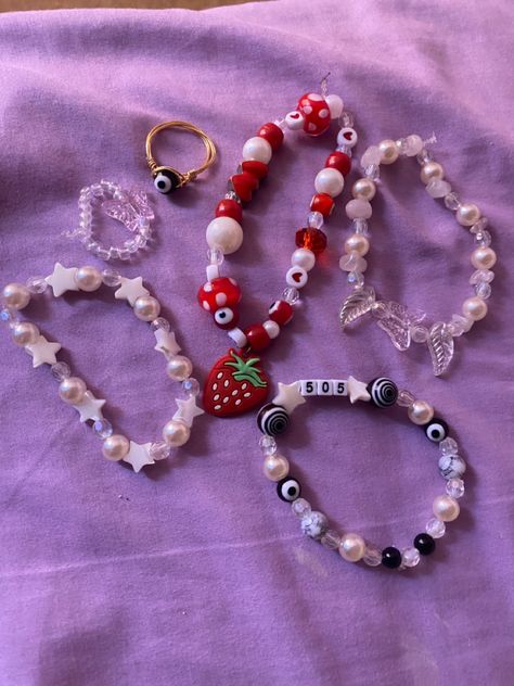 505 Bracelet, Arctic Monkeys Makeup, Arctic Monkeys Beaded Bracelet, Beaded Bracelets Aesthetic Y2k, Kuromi Bracelet Beads, Arctic Monkeys Bracelet, Y2k Grunge Bracelets, Handmade Y2k Style Bracelets Gift, Monkey Makeup