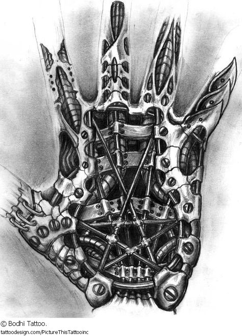 Biomechanical Tattoo Hand, Biomechanical Chest Tattoo, Mechanical Hand Tattoo, Bio Mechanical Tattoo Design, Gear Tattoo Design, Mechanical Tattoo Design, Bio Mechanical Tattoo, Bodhi Tattoo, Biomechanical Art