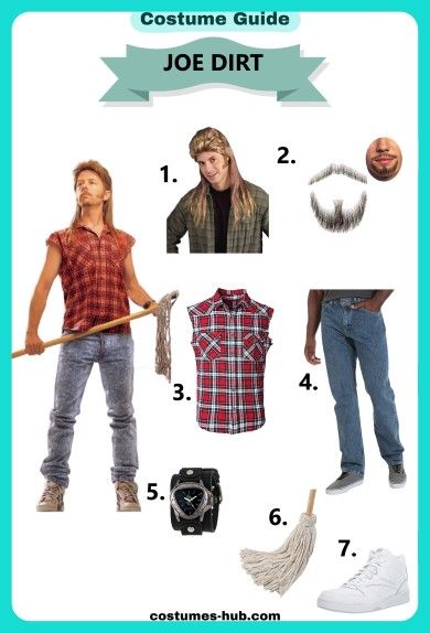 Joe Themed Party Costume, Diy Joe Dirt Costume, Joe Dirt Halloween Costume Couple, Joe Dirt And Brandy Costume, Trailer Park Boys Costume, Joe Dirt Costume, Gi Joe Costume, Hillbilly Costume, Funny Adult Costumes