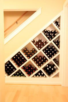 wine storage under stairs, wine rack, under stairs wine storage Stairs Wine Storage, Bar Under Stairs, Under Stairs Wine Cellar, Basement Remodeling Diy, Decorate My Room, تحت الدرج, Staircase Designs, Wine Closet, Basement Decorating