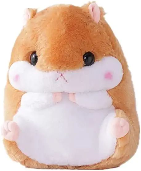 Fluffy Hamster, Brown Hamster, Hamster Plush, Xmas Gifts For Kids, Hugging Pillow, Hamster Toys, Kawaii Plush, Cute Hamsters, Kawaii Plushies