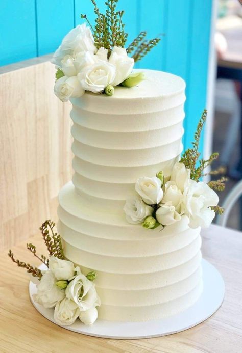 2 Tier Wedding Cakes Simple Elegant, Wedding Cakes Simple, Tier Wedding Cakes, Wedding Cake Simple Elegant, 2 Tier Wedding Cakes, Cakes Simple, Simple Wedding Cake, Tiered Wedding Cake, Wedding Cakes