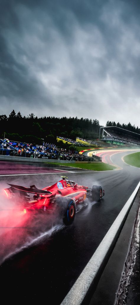 Carlos Sainz - Scuderia Ferrari HP - Belgian Grand Prix 2024 - F1 Wallpaper 📱 4K Download Via Google Drive 📂 Interior Car Cleaning, Aesthetic Car Accessories, Formula 1 Iphone Wallpaper, Wallpaper Carros, Tokyo Drift Cars, Hd Photography, F1 Wallpaper, Tokyo Drift, F1 Wallpaper Hd