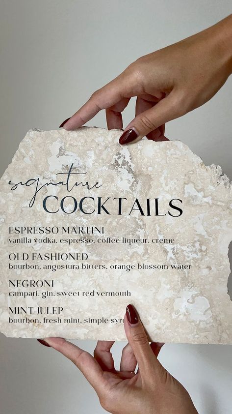 Daylight Marble Bar Sign Wedding Signs Event Signs Custom Signs Marble Decor Natural Beige Botticino Marble Luxe Linen - Etsy Marble Wedding Decor, Wedding Welcome Drinks, Botticino Marble, Untraditional Wedding, Bar Sign Wedding, Event Signs, Bar Signage, Elegant Modern Wedding, 2025 Wedding