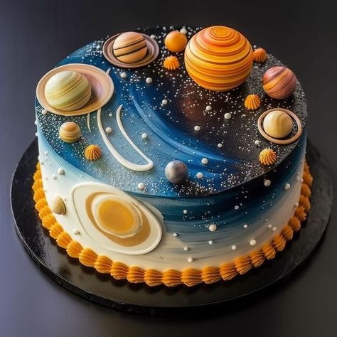 JWST ● Hubble ● NASA Missions & Astronomical Discoveries | Astronomy Cake ❤️❤️ | Facebook Nasa Cake Ideas, Nasa Birthday Party Ideas, Astronomy Cake, Nasa Cake, Nasa Missions, 6th Birthday Parties, 6th Birthday, 10th Birthday, Themed Cakes