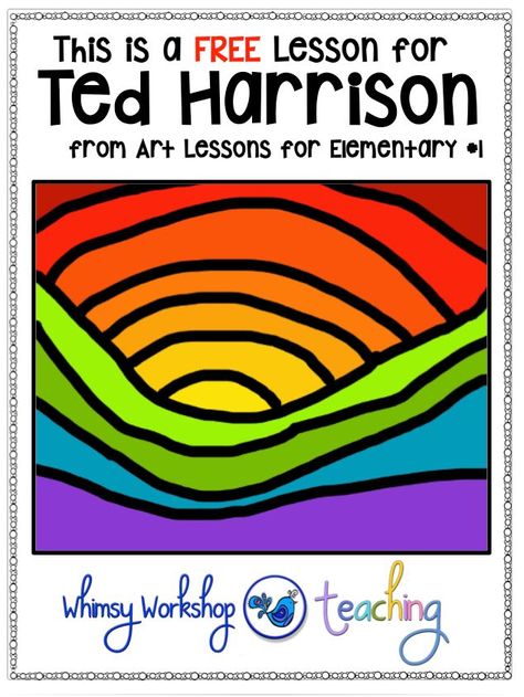 Ted Harrison Art, Ted Harrison, Canadian Aboriginal Art, Color Art Lessons, Grade 1 Art, Colorful Art Projects, First Grade Art, Kindergarten Art Lessons, Color Lessons