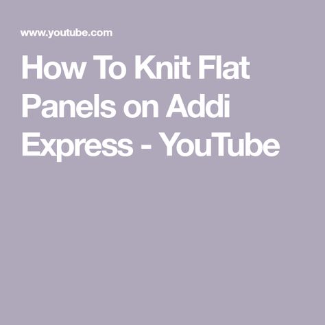 Addi Knitting Machine, Addi Express, The Crochet Crowd, Crochet Crowd, How To Knit, Knitting Machine, Loom Knitting, Machine Knitting, Craft Inspiration