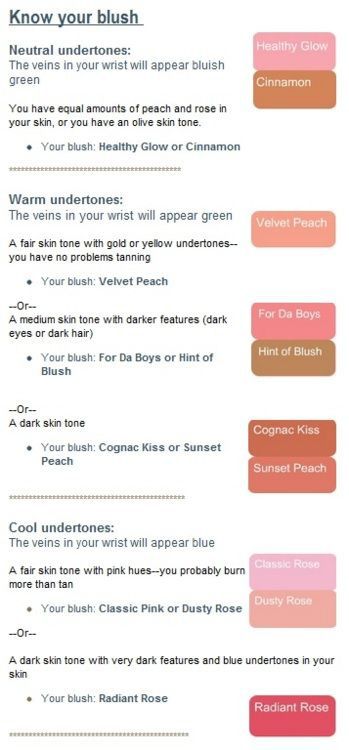 18 Blush Hacks, Tips and Tricks To Give You A Rosy Glow | Gurl.com Blush Skin Tone Chart, Skin Types Chart, Blush Tips, How To Apply Blusher, Type Chart, Neutral Skin Tone, Skin Tone Makeup, Blush Shades, Green Veins