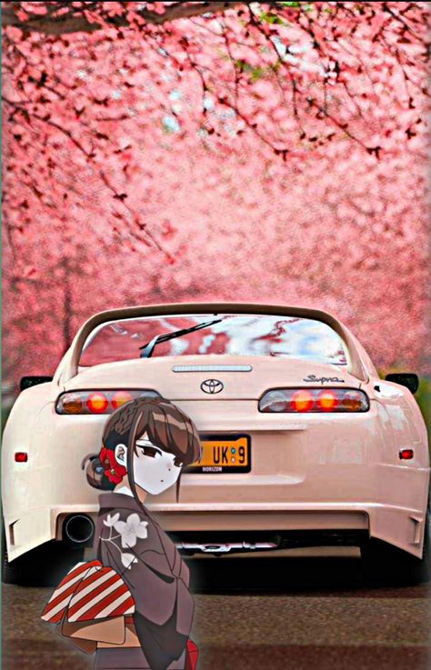 Supra X Anime, Anime Cars, Supra Mk4, Toyota Supra Mk4, Jdm Wallpaper, Best Jdm Cars, Komi San, Anime Backgrounds, Car Wallpaper