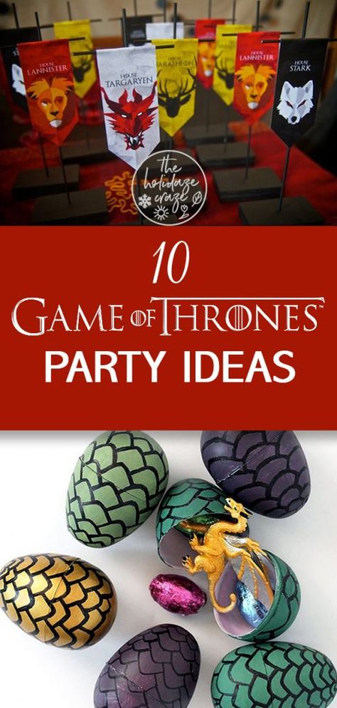 Party Food Ideas For Adults Entertaining, Game Of Thrones Decor, Game Of Thrones Birthday, Game Of Thrones Premiere, Vintage Party Ideas, Game Of Thrones Theme, Dinner Party Games, Game Of Thrones Party, Medieval Party