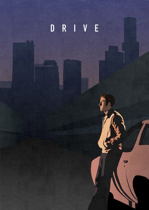 Drive | Eight Classy Posters For Eight Great Films Drive Poster, Best Movie Posters, Septième Art, Minimal Movie Posters, Movie Posters Design, Cinema Posters, Movie Posters Minimalist, Christopher Nolan, Alternative Movie Posters