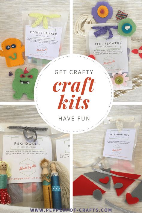 Diy Art Kit For Kids, Christmas Craft Kits For Kids, Take Home Craft Kits, Craft Kits To Sell, Diy Kits For Kids, Diy Craft Kits For Kids, School Holiday Crafts, Summer With Kids, Kids Craft Kits