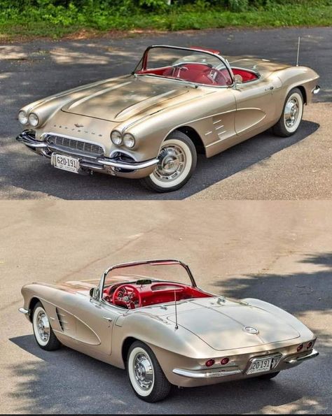 1️⃣9️⃣6️⃣1️⃣CHEVROLET CORVETTE 1956 Corvette, 1961 Corvette, Old Corvette, Carros Retro, Holden Monaro, Custom Classic Cars, Vintage Corvette, Classic Corvette, Ford Car