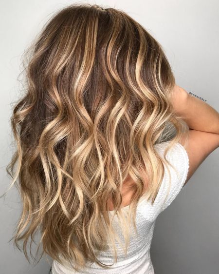 Caramel Blonde Balayage For Light Brown Hair Light Brown Ombre Hair, Caramel Blonde Hair Color, Brown Hair With Highlights And Lowlights, Caramel Blonde Hair, Hair Highlights And Lowlights, Short Ombre Hair, Brown Ombre Hair, Blond Balayage, Caramel Hair