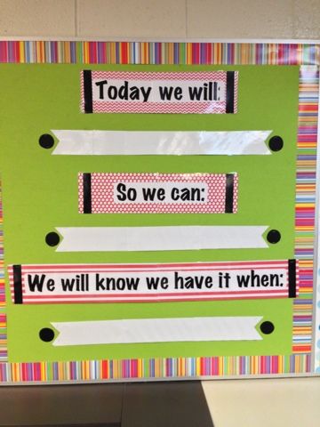 Identify long term class goals: This is a daily goal so students know objectives and why we are learning what we are learning. Coaching Resources, Visible Learning, Learning Targets, Classroom Organisation, Learning Goals, E Mc2, Classroom Setup, Beginning Of School, Teacher Tools