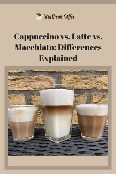 Deciding which coffee to order can be quite a struggle. In this article, I'll go over every detail about the cappuccino vs. latte vs. macchiato differences. Do you want to learn all about these coffees? Then you're in the right place! Cubano Coffee, Coffee House Cafe, Espresso Recipes, Coffee Barista, Popular Drinks, Milk Foam, Best Espresso, Milk Alternatives, Coffee Uses