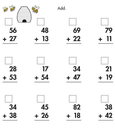 Advance to more complicated addition by teaching kids to regroup, or carry over, numbers from the ones to the 10s columns. Addition & Subtraction for Kids | Addition & Subtraction Activities | Addition & Subtraction Printouts | Learning to Add| Learning to Subtract | Beginner Math | Printable | Worksheets | Games #addition #subtractions #math #kidsactivities Addition With Regrouping Worksheets, Measurement Worksheets, Learn Math, 2nd Grade Math Worksheets, 1st Grade Math Worksheets, Worksheet For Kids, Addition Worksheets, Kids Math Worksheets, Second Grade Math