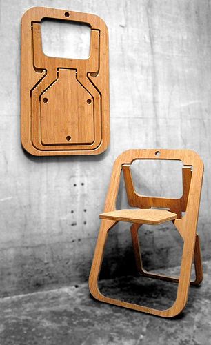 Maybe not social seating, but way cool. :) Wooden Folding Chairs, Chair Design Wooden, Diy Outdoor Furniture Plans, Wooden Chairs, Outdoor Furniture Plans, Folding Furniture, Design Industrial, Into The Woods, Cool Chairs