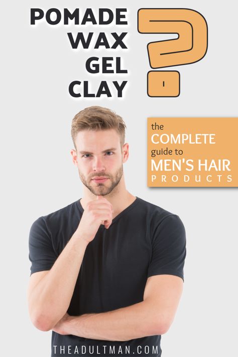 Pomade Hairstyle Men, Hair Pomade Men, Hair Gel For Men, Crunchy Hair, Hair Paste, Hair Clay, Men's Short Hair, Men's Long Hairstyles, Split Hair