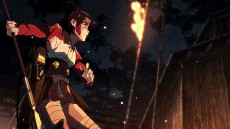 Koutetsujou no Kabaneri zombie anime Mumei Kabaneri, Kabaneri Of The Iron Fortress, Iron Fortress, Sci Fi Anime, Motion Wallpapers, Afro Samurai, Adventure Outfit, Anime Gifs, Code Geass