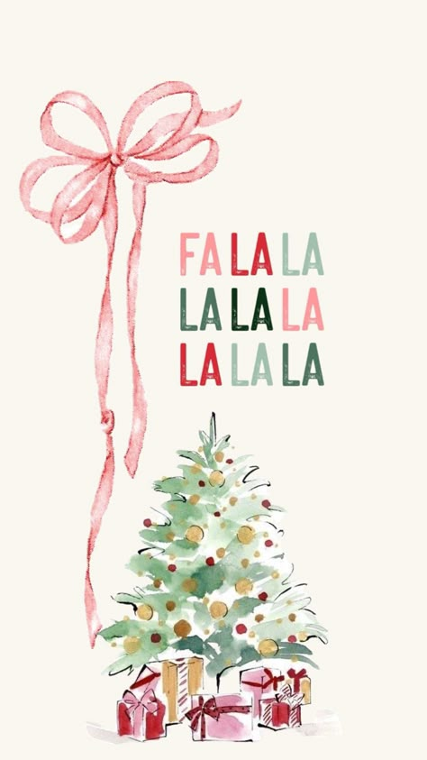 Fa la la laaaaa December Wishes, Santa Baby, Christmas Wallpaper, Phone Backgrounds, Christmas And New Year, Watercolour Painting, Connect With People, Your Aesthetic, Creative Energy