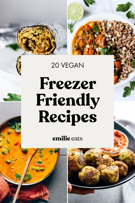 Lentil Freezer Recipes, Freeze Vegan Meal Prep, Vegan Freezer Meals Make Ahead Frozen, Meal Prep Vegetarian Dinner, Vegan Meal Prep Dinner Ideas, Meal Prep Freezer Meals Vegetarian, Favorite Vegan Recipes, Vegan Meals You Can Freeze, Fall Meal Prep Vegetarian