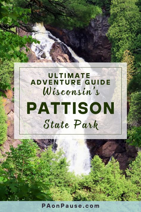 Discover everything Pattison State Park in Wisconsin has to offer with our complete guide. Home to the state's highest waterfall, Big Manitou Falls, and the serene Little Manitou Falls, this park is a haven for nature lovers. Explore hiking trails that offer stunning views and encounter diverse wildlife. Whether you're camping overnight or visiting for a day, learn about the best picnic spots, scenic lookouts, and recreational activities to make your trip memorable and fulfilling. Big Manitou Falls Wisconsin, Pattison State Park Wisconsin, North Country Trail, Wisconsin State Parks, Exploring Wisconsin, Apostle Islands, Wisconsin Travel, Wisconsin State, Wisconsin Dells