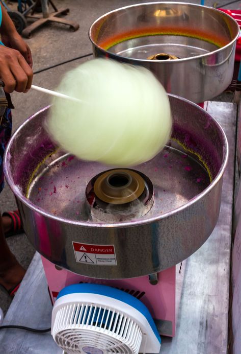 Candy Floss Machine, Cotton Candy Machine Aesthetic, Cotton Candy Machine Party, Cotton Candy Station, Making Cotton Candy, Snack Pantry, Cotton Candy Recipe, Cotton Candy Machines, Cinema Popcorn