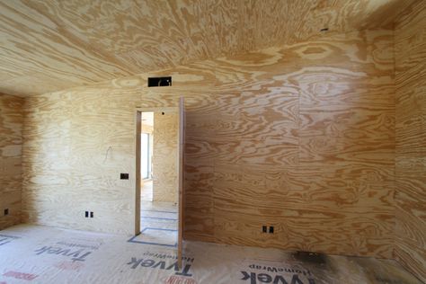 Installing Plywood Walls: The Rules of Engagement | BRUSHY TOP HOUSE Plywood Wall Paneling, Pallet Deck Diy, Plywood Ceiling, Plywood House, Madeira Beach Florida, Types Of Plywood, Remodel House, Plywood Design, Funchal Madeira