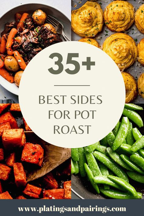 Wondering what to serve with Pot Roast? Look no further! I’ve got you covered with this handy guide. So, you can find the perfect side dish to complete your hearty dinner in a hurry. Sunday Roast Side Dishes, Side Dishes With Roast, Sides With Roast Beef, Sides For Chuck Roast, Sides To Go With Roast, Sides With Pot Roast, Sides For Roast Beef Dinner, What To Serve With Pot Roast, Pot Roast Sides Dishes