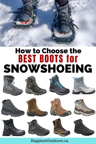 How to choose the best boots for snowshoeing. Find out which features to look for in snowshoeing boots. Get recommendations on the best boots for snowshoeing for wide feet, cold feet, extra support and more from an experienced snowshoer and outdoor industry veteran. Which boots to wear with snowshoes. Snow Shoeing Outfit, Snowshoeing Outfit, Snow Shoeing, Beginner Hiking, Winter Hiking Boots, Waterproof Socks, Best Boots, Ontario Travel, Snow Activities