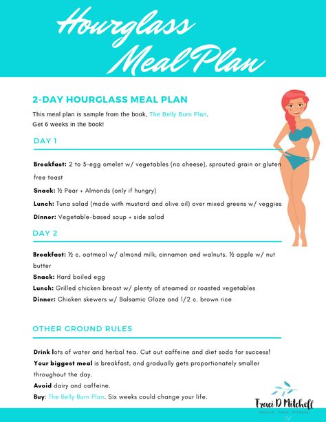 Hourglass Body Types tend to gain weight evenly throughout their entire body. This meal plan will help get you on track to make sure all those gorgeous curves stay as healthy as possible.   If you're an hourglass, you're in good company. Kate Winslet, Sofia Vergara and Beyonce are all talented and beautiful hourglass body shapes.   Check out this sample meal plan to get your body on track. Meal Plan For Hourglass Shape, Diet For Hourglass Shape, Hourglass Diet Plan, Hourglass Meal Plan, Hourglass Diet, Body Type Diet, Fat Burning Meal Plan, Hourglass Workout, Hourglass Body Shape