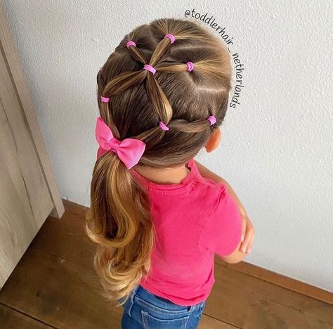 #throwbackthursday to this ponytail with an elasticstyle and ropetwistbraids❤️ Let me know what you think about it☺️ . . . . . . . . . . .… | Instagram Dutch Hairstyles, Toddler Hairstyles Girl Fine Hair, Girls Hairdos, Cute Toddler Hairstyles, Girly Hairstyles, Easy Little Girl Hairstyles, Girl Hair Dos, Girls Hairstyles Easy, Lil Girl Hairstyles