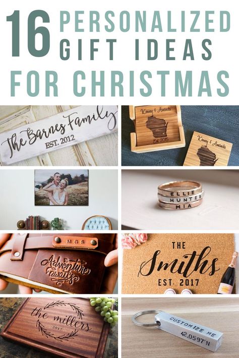 Christmas Gift Ideas | miniandcompany.com Don't wait until the last minute to order your personalized Christmas gifts! The time is now to get your custom orders in. Here are 16 awesome personalized Christmas gifts from Etsy to inspire your holiday shopping! #Christmasgift #giftguide #personalizedgifts Heartfelt Christmas Gifts, Diy Personalized Christmas Gifts, Christmas Gifts For Teenagers, Time Is Now, Custom Christmas Gifts, Christmas Gift List, Mason Jar Gifts, Client Gifts, Gifts For Boss