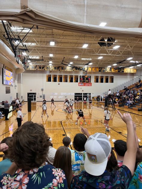 school sprit hawaiian theme volleyball game student section Student Section, Volleyball Games, Hawaiian Theme, Volleyball, Sports