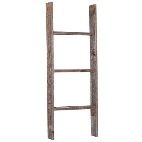 Barnwood Rustic Bookcase Ladder ($35) Old Ladder Decor, Display Ladder, Bookcase Ladder, Farmhouse Bookcases, Decorative Ladder, Ladder Shelves, Quilt Ladder, Farmhouse Blankets, Towel Ladder