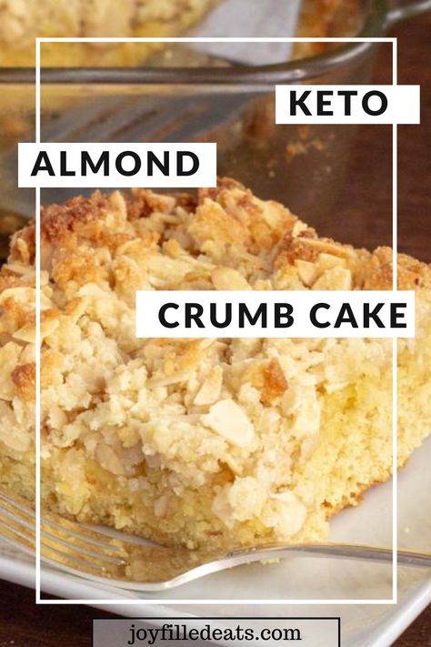 Almond Flour Apple Coffee Cake, Keto Almond Pound Cake, Keto Almond Flour Cake Recipes, Recipes With Almond Flour Desserts, Keto Streusel Topping, Almond Flour Coffee Cake Recipes, Keto Italian Cream Cake, Almond Flour Crumble Topping, Keto Pound Cake Almond Flour