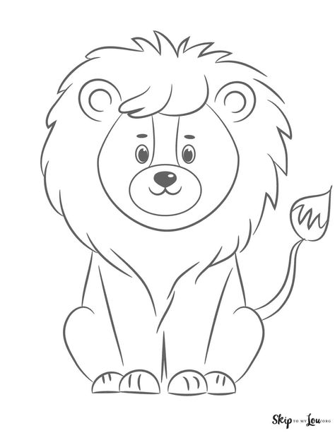 sitting cartoon lion coloring page Lions For Kids, Lion Coloring, Super Coloring Pages, Funny Lion, Lion Coloring Pages, Fall Canvas Painting, Kitten Drawing, Cartoon Drawings Of Animals, Lion Drawing