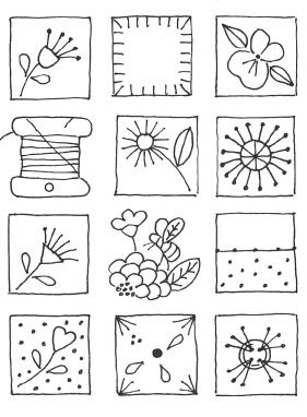 Stitchery Patterns Free, Doodle Stitching Embroidery Art, Embroidery Doodles Inspiration, Crabapple Hill Studio, Quilt Embroidery Patterns, Slow Stitch Patterns, Crabapple Hill Embroidery Patterns, Free Slow Stitching Patterns, Slow Stitching Patterns