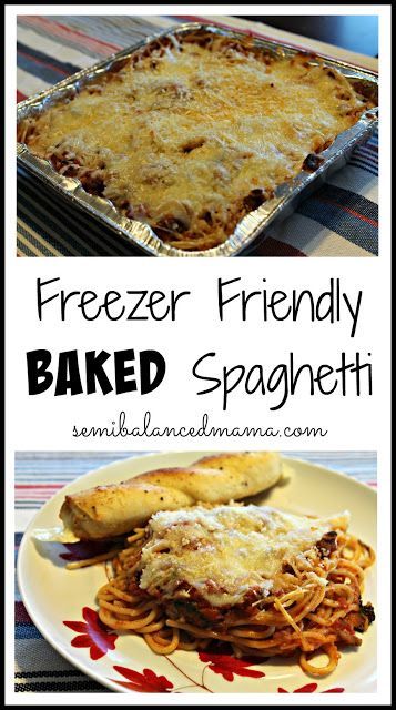 Freezable Casseroles, Freezer Casseroles, Baked Spaghetti Recipe, Freezer Dinners, Freezer Friendly Meals, Freezable Meals, Freezer Meal Planning, Make Ahead Freezer Meals, Meal Train Recipes