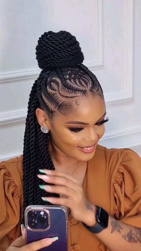 Weave Braids Hairstyles, Vacay Hair, Cornrow Hairstyle, Hair Braid Designs, Ghana Braids Hairstyles, Latest Hair Braids, Hair Braid Patterns, Cornrows Natural Hair, Dark Green Hair