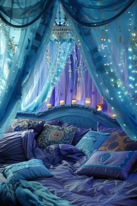 Fairy Bedroom Ideas For Adults, Canopy Bed Ideas, Fancy Bedroom, Canopy Bed Diy, Fairy Bedroom, Amazing Bedroom Designs, Dream Bedroom Inspiration, Fantasy Bedroom, Intimate Space