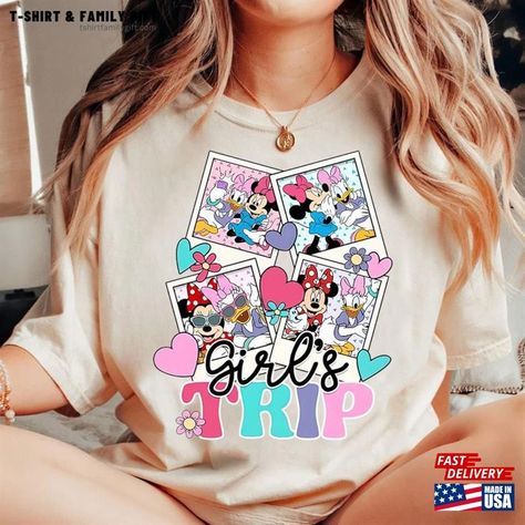 Disney Girls Trip Shirt Minnie Mouse Daisy Duck Bestie And Best Friends Maching T-Shirt Classic Check more at https://tshirtfamilygift.com/product/disney-girls-trip-shirt-minnie-mouse-daisy-duck-bestie-and-best-friends-maching-t-shirt-classic/ Best Friend Disney Shirts, 40th Birthday Trip Ideas, Disney Girls Trip, Adult Disney Shirts, Disney Trip Surprise, Disney Best Friends, Matching Friend, Disney Merch, Girls Trip Shirts