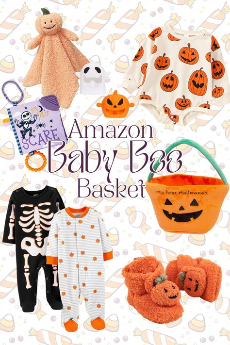 Looking for the cutest Halloween gift for your baby? Discover our Baby Boo Basket ideas filled with adorable treats and cozy goodies, perfect for making your little one’s first Halloween extra special! These baskets are easy to create with baby-friendly items that moms will love too. #BabyBooBasket #HalloweenForBaby #Halloween2024 This post contains affiliate links. As an Amazon Associate, I earn from qualifying purchases. Baby Boo Basket Ideas Girl, Boo Basket For Baby Boy, Boo Basket For Baby Girl, Baby Boo Basket Ideas, Baby Halloween Basket Ideas, Baby Boo Basket, Boo Basket Ideas, Halloween Baby Gift, Spooky Halloween Gifts